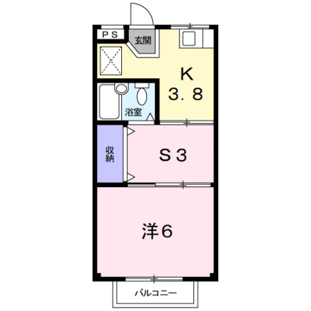 北楠駅 徒歩13分 2階の物件間取画像